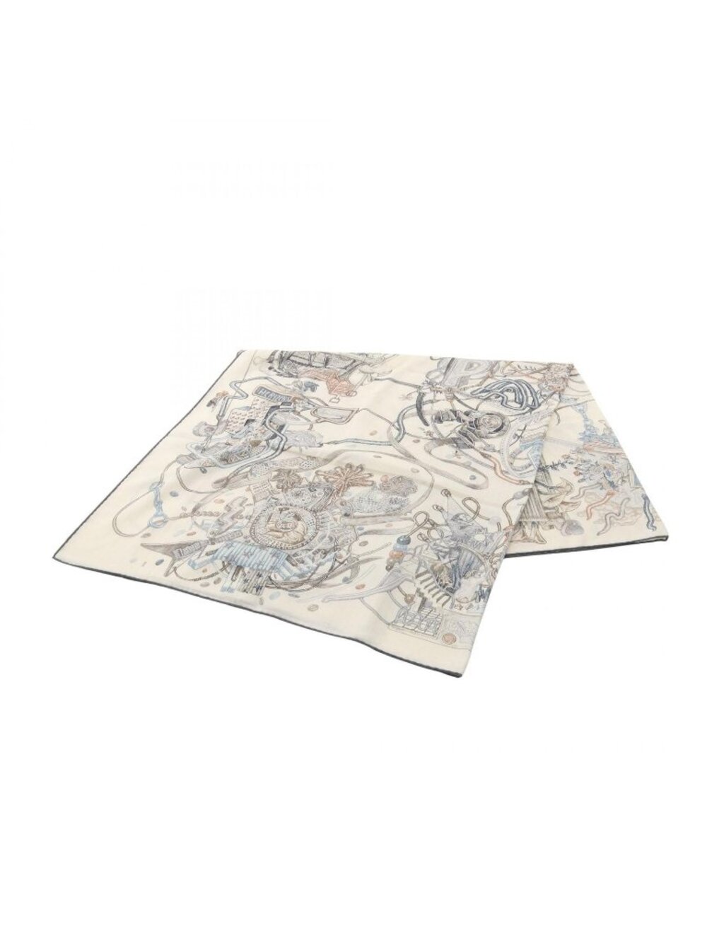 Hermes Scarf Carre Geant 140 le Monde D'hermes Silk